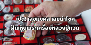 เลขมงคล ฝันเห็นพระเครื่องหลวงปู่ทวด
